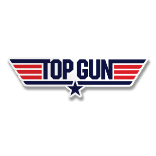 samolepka Top Gun Logotype 12 cm