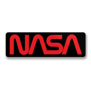samolepka NASA Worm Logo 10 cm