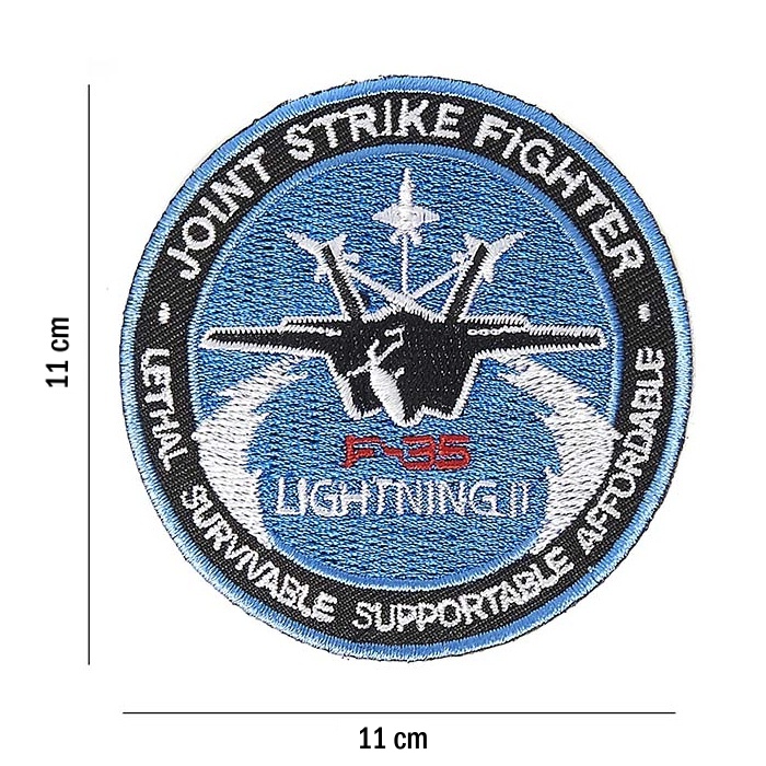 Nášivka Joint Strike Fighter F-35 světle modrá