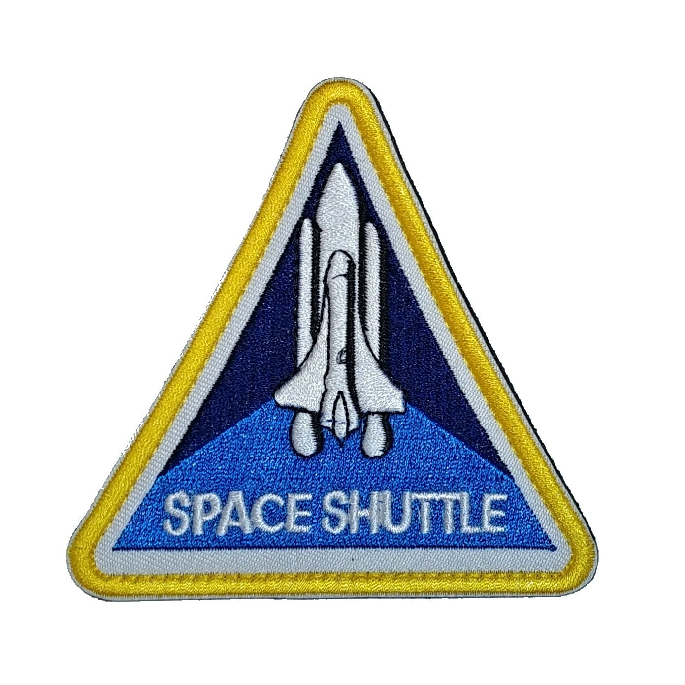 Nášivka s motivem Space Shuttle trojúhelník 9x9cm