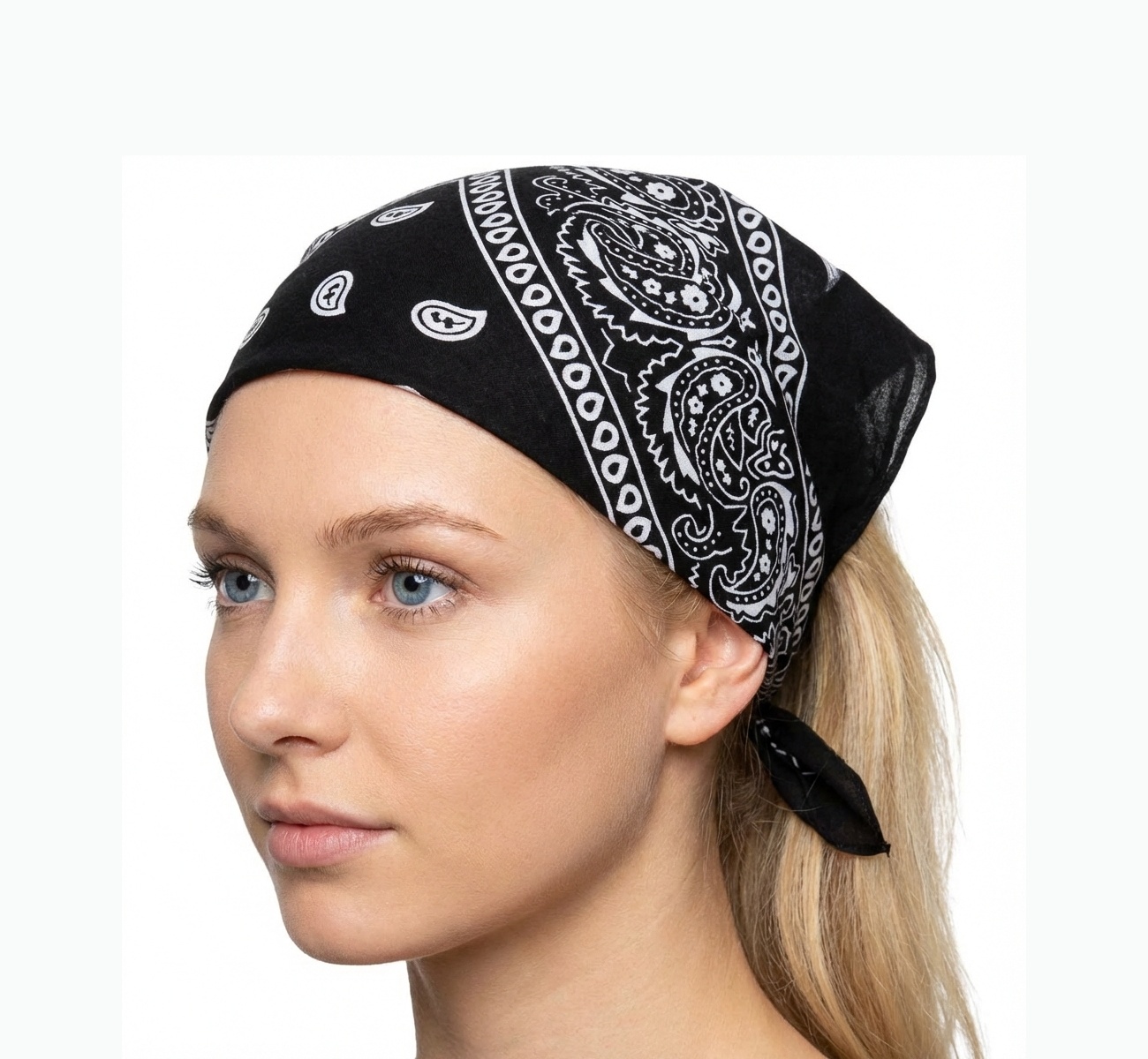 Šátek Bandana černo/bílá