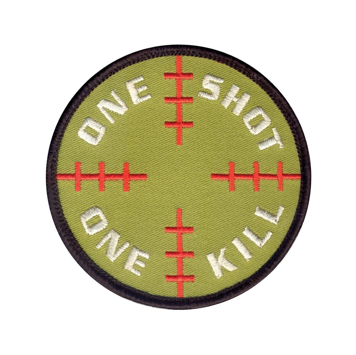 Nášivka SNIPER - One Shot One Kill kulatá