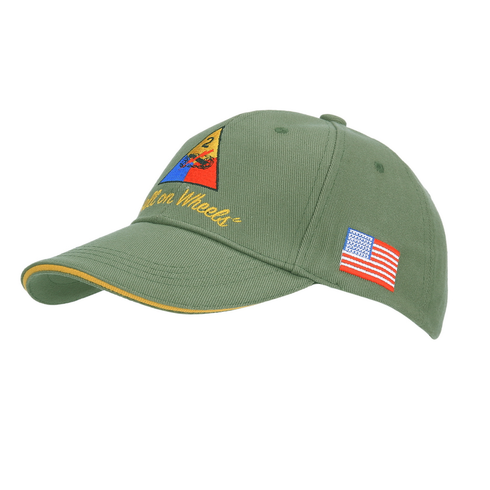 Kšiltovka Baseball 2nd Armored division zelená