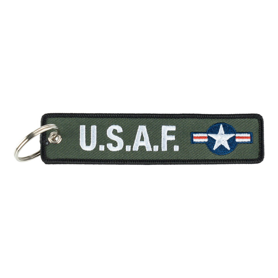 Klíčenka U.S.A.F. bílo/zelená