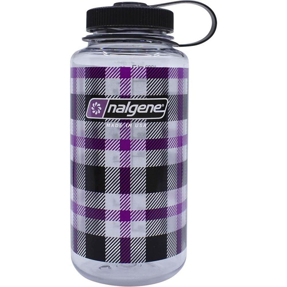 Láhev Nalgene Wide Mouth 1 l purple plaid