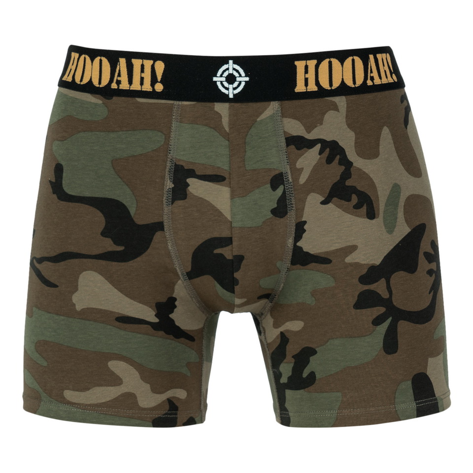 Boxerky HOOAH woodland