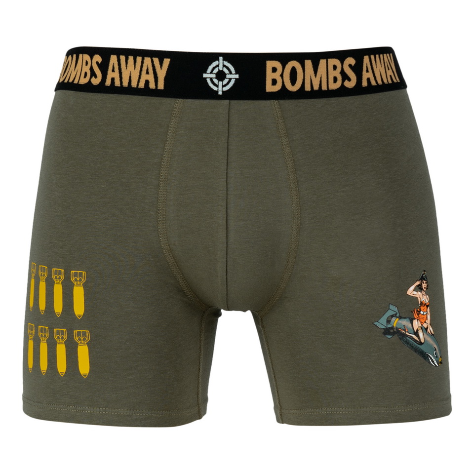 Boxerky Bombs Away zelené