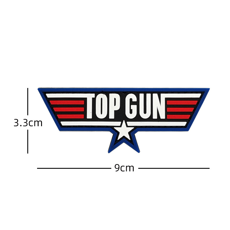 Nášivka Top Gun Movie Logo PVC 9 x 3,3 cm