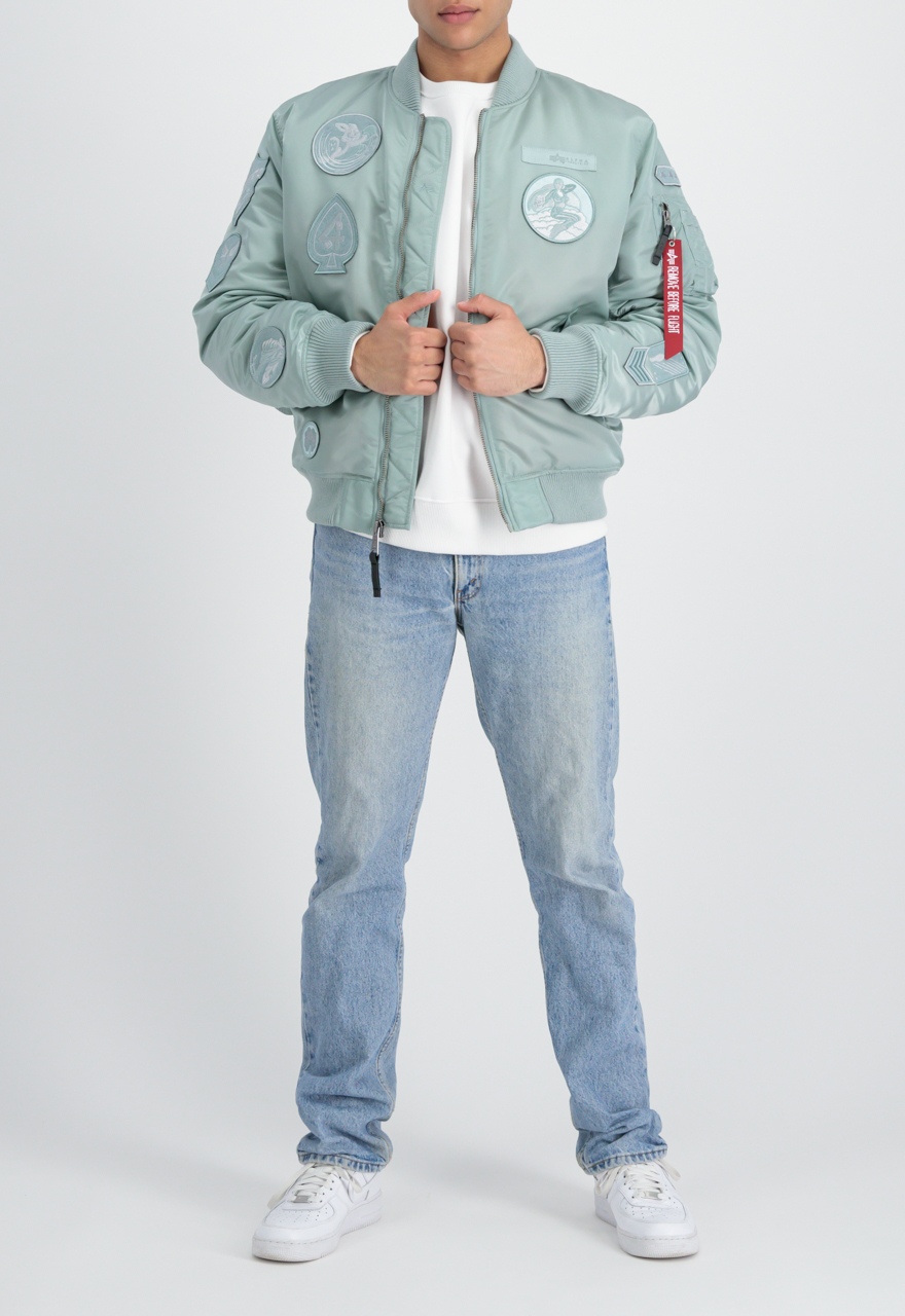 Bunda MA-1 Patch dusty green