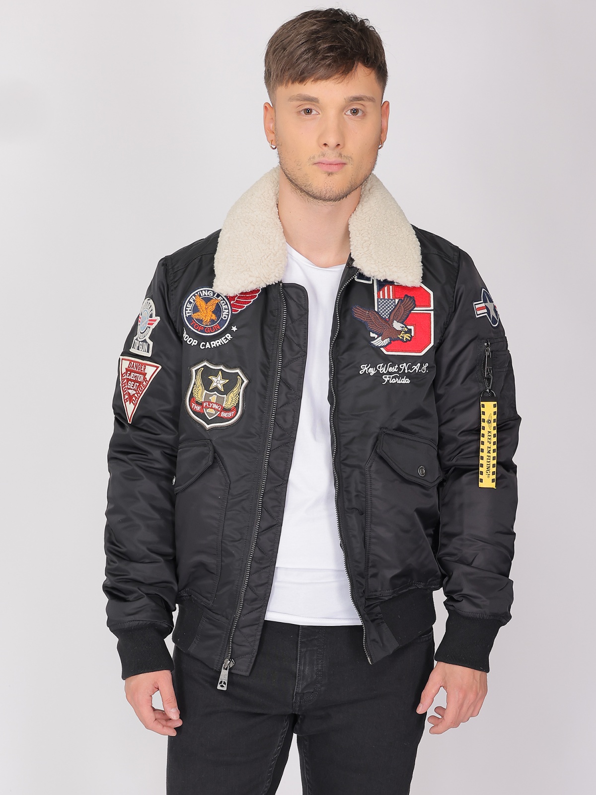 Bunda Top Gun Bomber Jacket We Fly As One černá