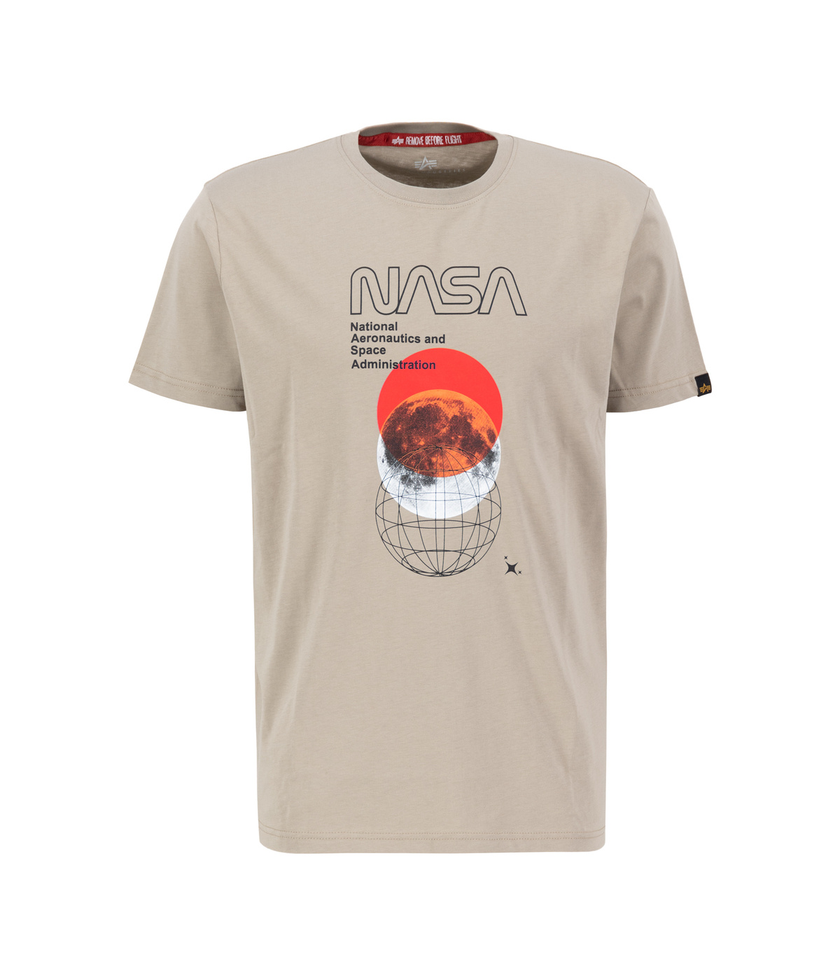 Tričko NASA Orbit T vintage sand