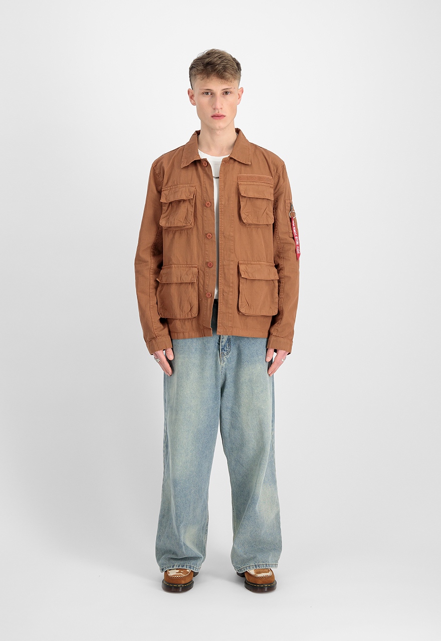 blůza Ripstop Cargo Overshirt hazel brown