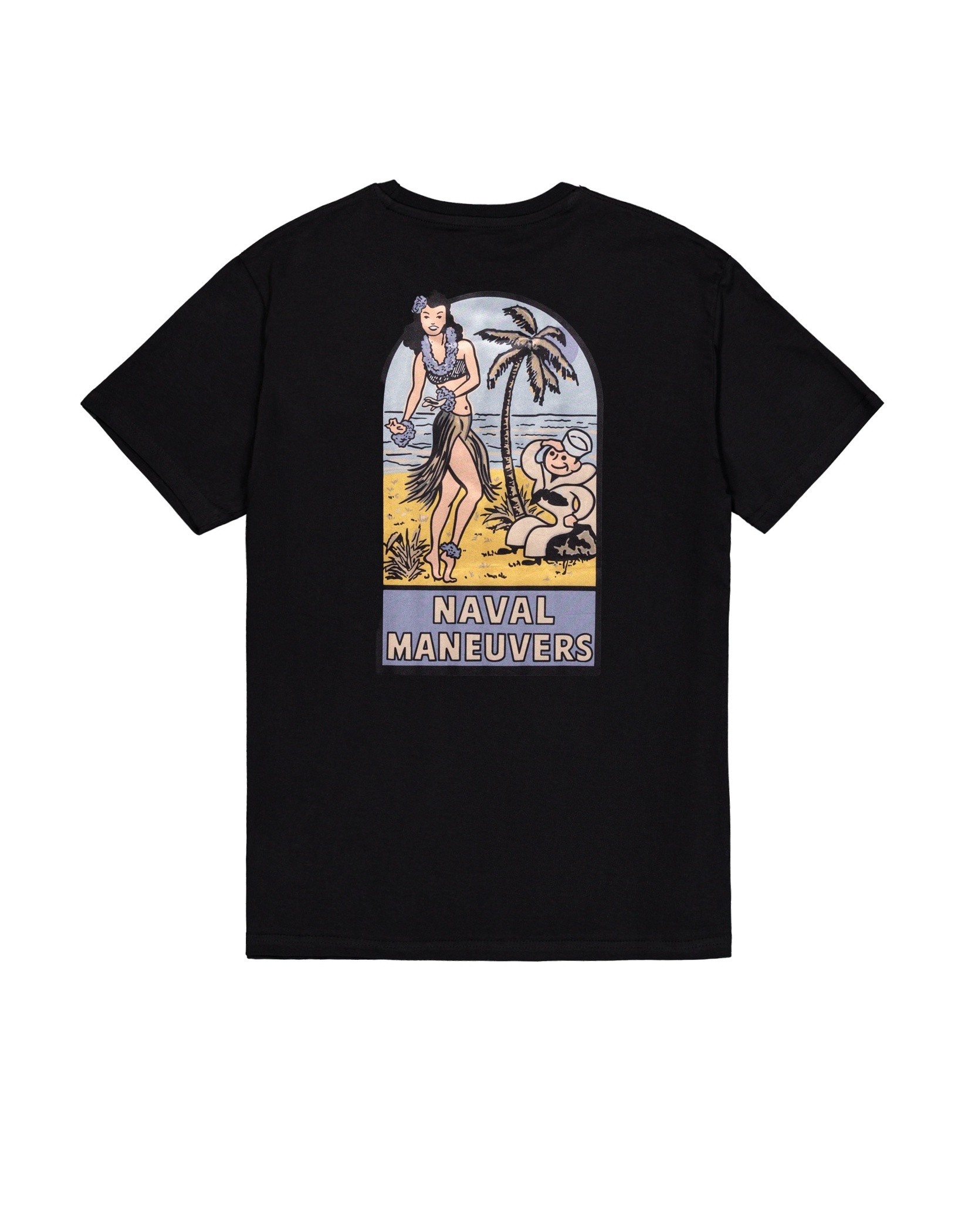 Tričko Naval T Back Print černé