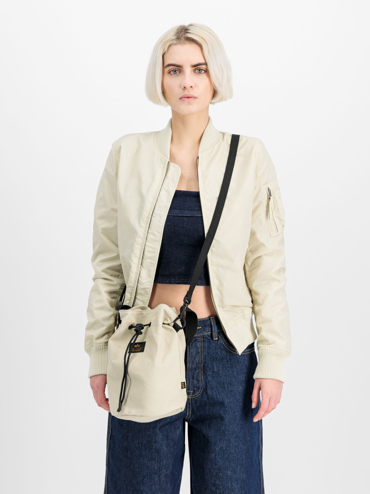 Taška Carry Canvas Bag Women vintage white