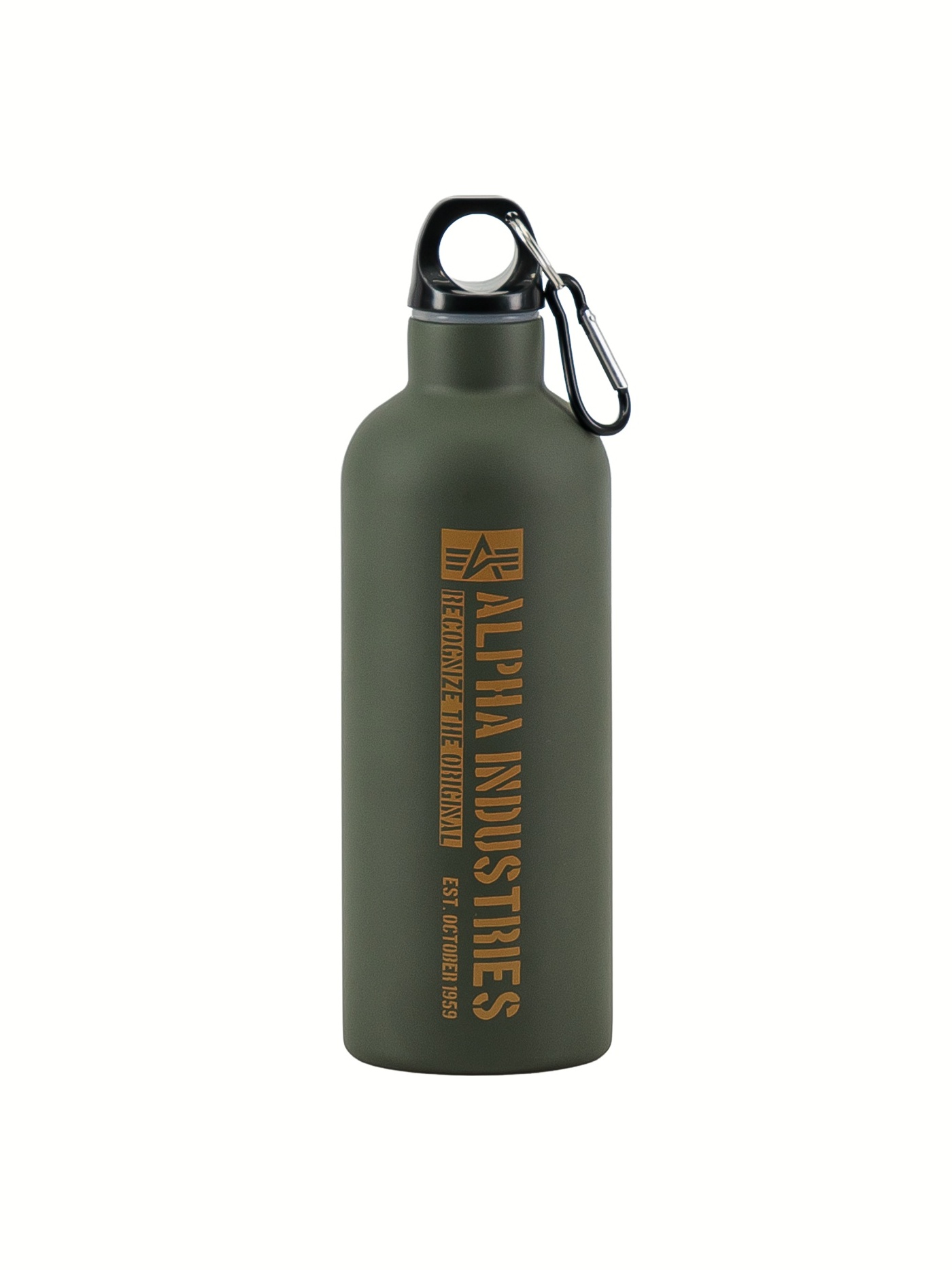 Nerezová láhev Logo Water tmavo olivová 500 ml