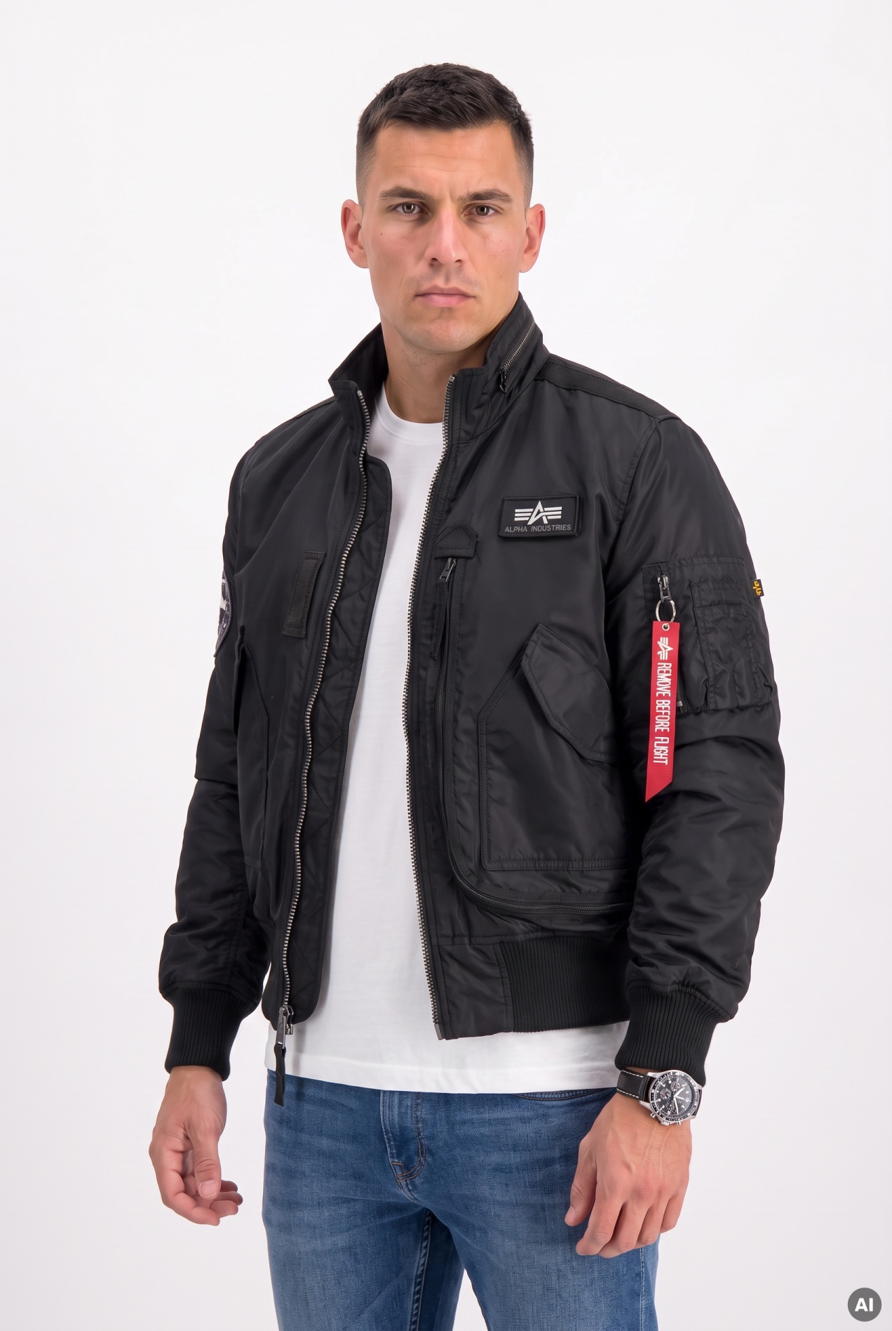 Bunda Alpha Industries ENGINE černá