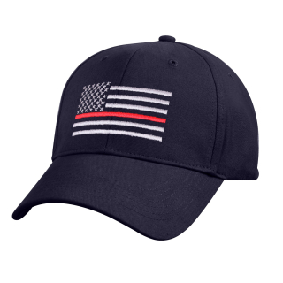 čepice s vlajkou USA s červenou linkou modrá
