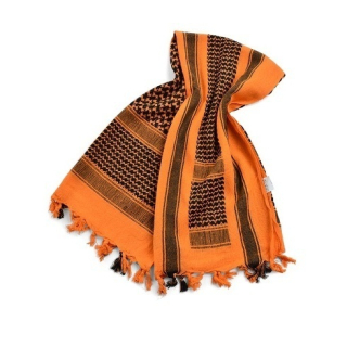 šátek Shemag Palestina oranžovo/černý