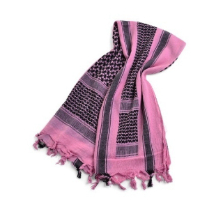 šátek Shemag Palestina růžovo/černý