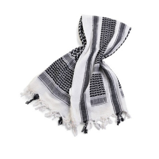 šátek Shemag Palestina bílo/černý