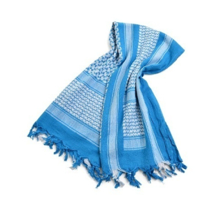 šátek Shemag Palestina modro/bílý