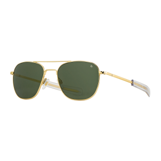 sluneční brýle Original Pilot OP207 zlaté se zelenými skly