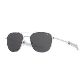 sluneční brýle Original Pilot OP320 stříbrné se šedými nylonovými skly