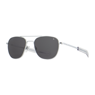 sluneční brýle Original Pilot OP126 stříbrné se šedými skly polarizovaná