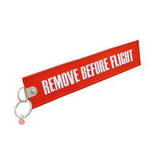klíčenka REMOVE BEFORE FLIGHT XL červená