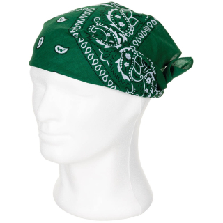 Bandana šátek zeleno/bílá