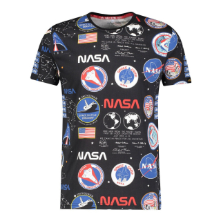 tričko NASA AOP T-shirt black