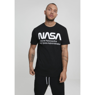 tričko NASA Worm National Aeronautics černé