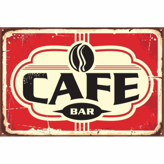 plechová cedule Cafe Bar