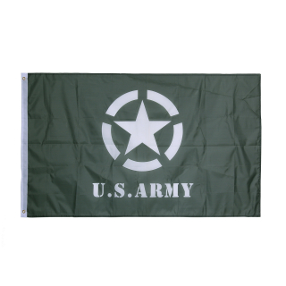 vlajka U.S.Army s bílou hvězdou