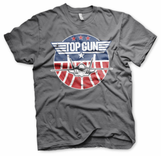 tričko Top Gun - Tomcat tmavě šedé
