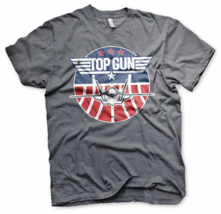 tričko Top Gun - Tomcat šedé