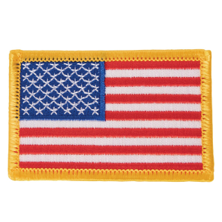 nášivka US vlajka 5x7,5 cm žlutý okraj