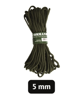 šňůra Commando 5mm / 15m zelená