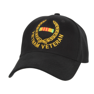 čepice Vietnam Veteran Baseball černá