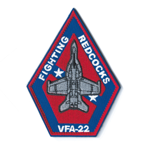 nášivka VFA-22 Strike Fighter Sq. "Fighting Redcocks"