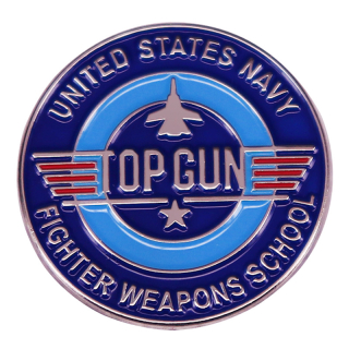 smaltovaný odznak Top Gun Fighter Weapons School 30 mm
