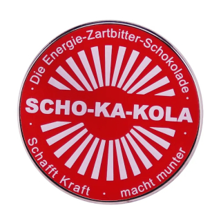 odznak Scho-Ka-Kola Pin červený 3 cm