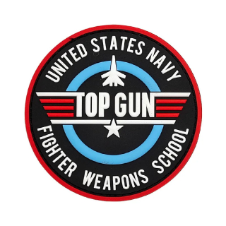nášivka Top Gun Fighter Weapons School PVC 8cm
