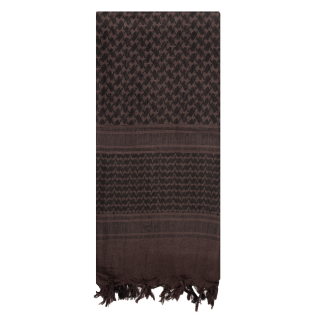 šátek Shemagh odlehčený černo-hnědý