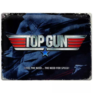 plechová cedule Top Gun The Need for Speed - 40 x 30 cm