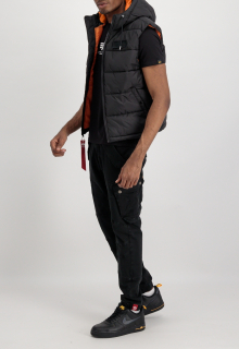 vesta Hooded Puffer Vest FD black