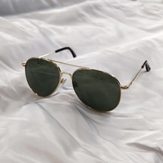 sluneční brýle AO General GN305 zlaté / zelená skla