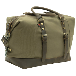 cestovní taška Vintage Carry-On plátěná zelená 30 L