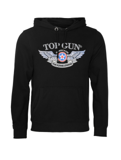 mikina Top Gun Wings s výšivkou černá
